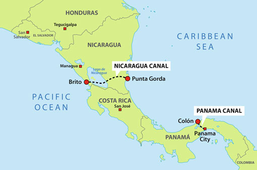 Nicaragua-canal-map